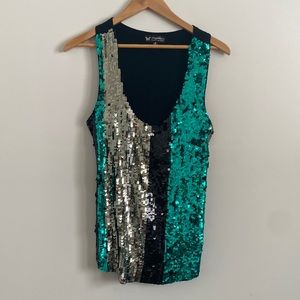 Ladies Sequin Dress Tank